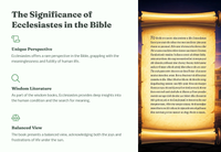 Prediker 2 - Verken die wysheid van Prediker 