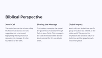 Lesson 8: The Great Commission - Our Response to Easter