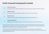 Isaiah 20 – Trust, Signs, and Consequences