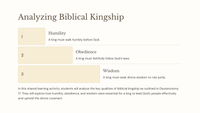 Deuteronomy 17: Teachings for God's People