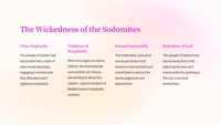 The Destruction of Sodom and Gomorrah: A Lesson from Genesis 19