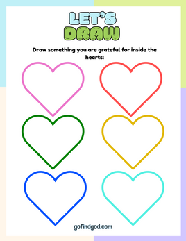 Affirmations from God Coloring - Grateful Hearts