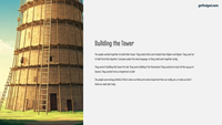 GFG Curriculum- Grade 3 -Term 1 – Week 4 - Tower of Babel – Human Pride vs God’s Plan