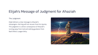 2 Kings 1: The Judgment of Ahaziah