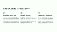 Lessons from Joel 2: God's Call to Repentance