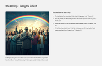 Bible Backpack - Benevolence - Living God’s Generosity