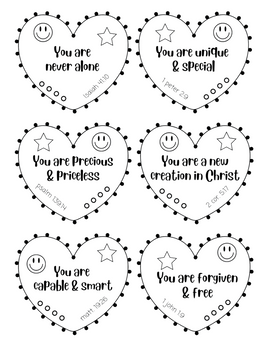 Bible Verse Coloring - Affirmations 1