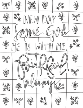 Bible Verse Coloring - Affirmations 2