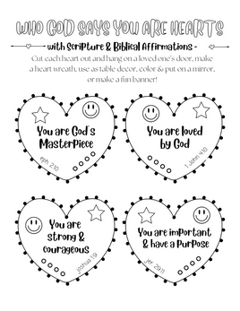Bible Verse Coloring - Affirmations