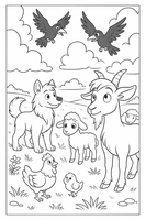 GFG Kids Stories - The Flock and the Farm – Book 2: The Fold and the Field