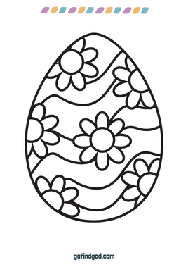 Paaskleursel - Daisy Eggs