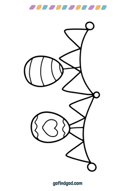 Paaskleursel - Eiers en Bunting