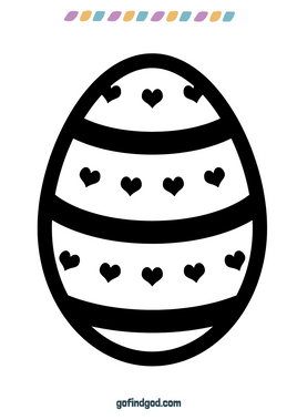 Paaskleur - Hearts Egg
