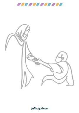 Paaskleur - Jesus Helpende Hand