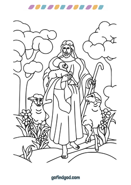 Paaskleur - Jesus in die tuin