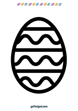 Paaskleursel - Golwende eier