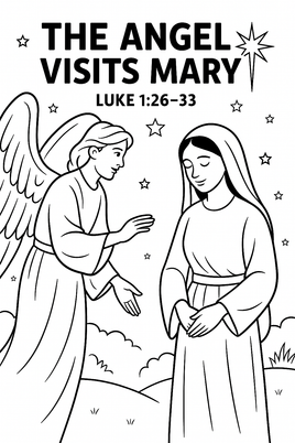 GFG Christmas Coloring - Luke 1 26 33 D