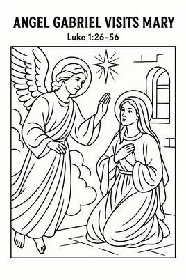 GFG Christmas Coloring -  Luke 1 26 56 A