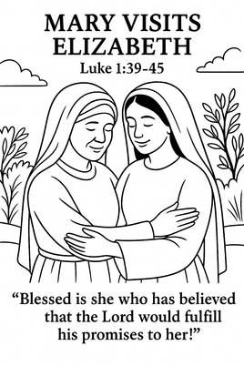 GFG Christmas Coloring -  Luke 1 39 45 A