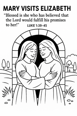 GFG Christmas Coloring -  Luke 1 39 45 D