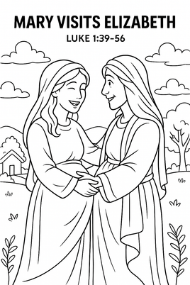 GFG Christmas Coloring - Luke 1 39 56