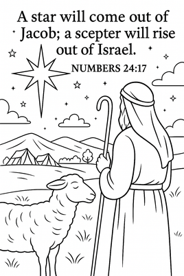 GFG Christmas Coloring - OT - Numbers 24 17 B