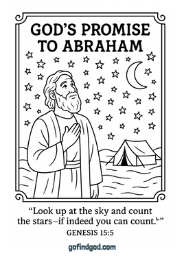 GFG Bible Book Coloring - Genesis 15 5