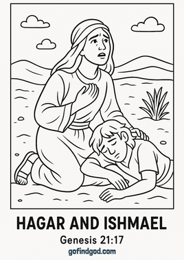 GFG Bible Book Coloring - Genesis 21 17