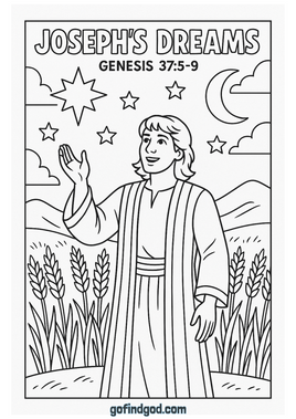 GFG Bible Book Coloring - Genesis 37 5-9 (1)