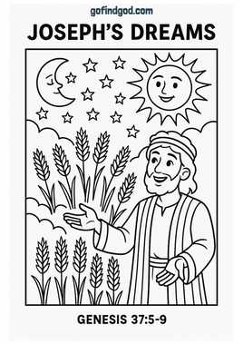 GFG Bible Book Coloring - Genesis 37 5-9