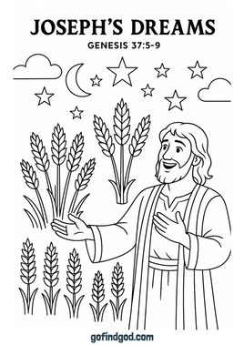 GFG Bible Book Coloring - Genesis 37 5 9