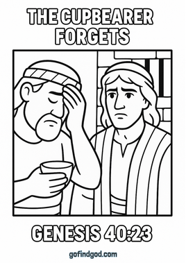 GFG Bible Book Coloring - Genesis 40 23