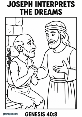 GFG Bible Book Coloring - Genesis 40 8