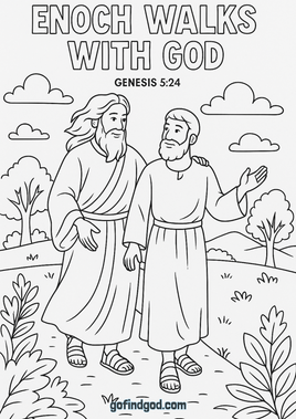 GFG Bible Book Coloring - Genesis 5 24