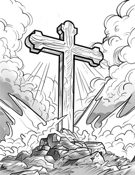 Jesus Dra die Kruis Bybelkleur