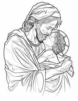 Josef_en_Baba_Jesus_Bybelkleursel