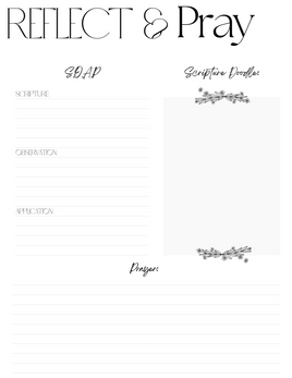 Prayer Journal - Reflect & Pray