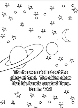 Bible Coloring - Psalm 19-1