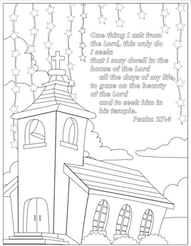 Bible Coloring -  Psalm 27_4