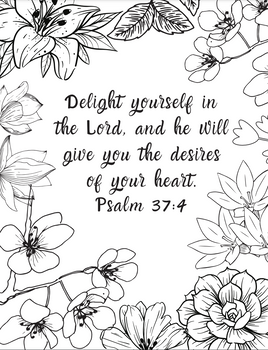 Bible Coloring - Psalm 37_4