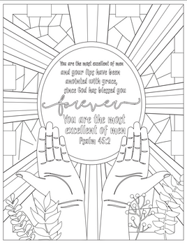 Bible Coloring - Psalm 45_2