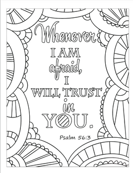 Bible Coloring - Psalm 56_3
