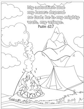 Bible Coloring - Psalm 62_7