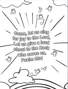 Bible Coloring - Psalm 95-1