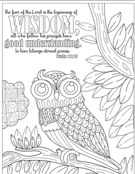 Bible Coloring - Psalm 111_10