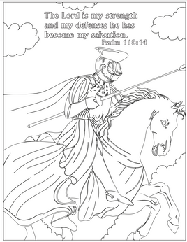 Bible Coloring -Psalm 118_14
