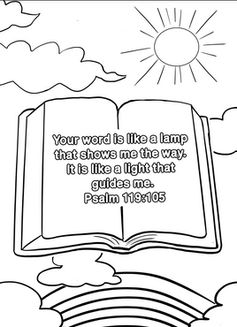 Bible Coloring -Psalm 119- 105