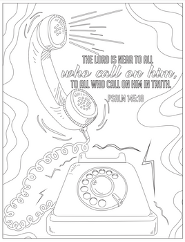 Bible Coloring - Psalm 145_18