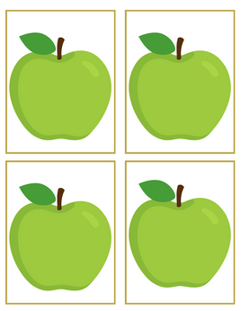 Role-Play - Apple Market Theme - Green Apples Sign