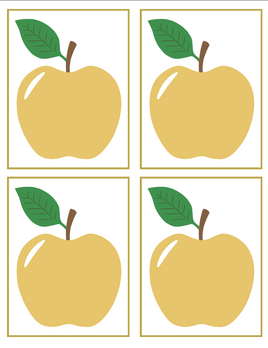 Role-Play - Apple Market Theme - Yellow Apple Sign